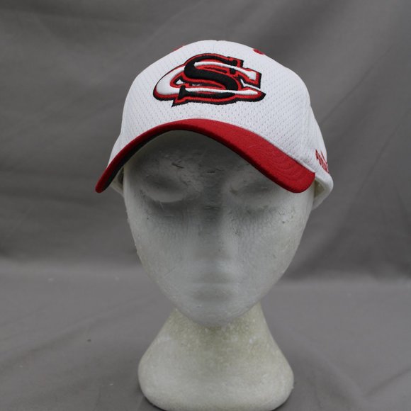 Calgary Stampeders Hat (VTG) - CS Initial Hat by Puma - Adult Gripback - Picture 1 of 10